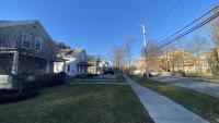 A quiet street near the Bassett campus in Cooperstown, New York.